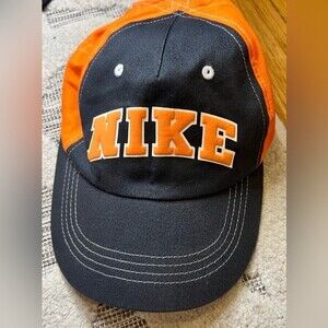 Nike Youth Child 5-9 years old Grey and Orange Ball Cap Hat Adjustable